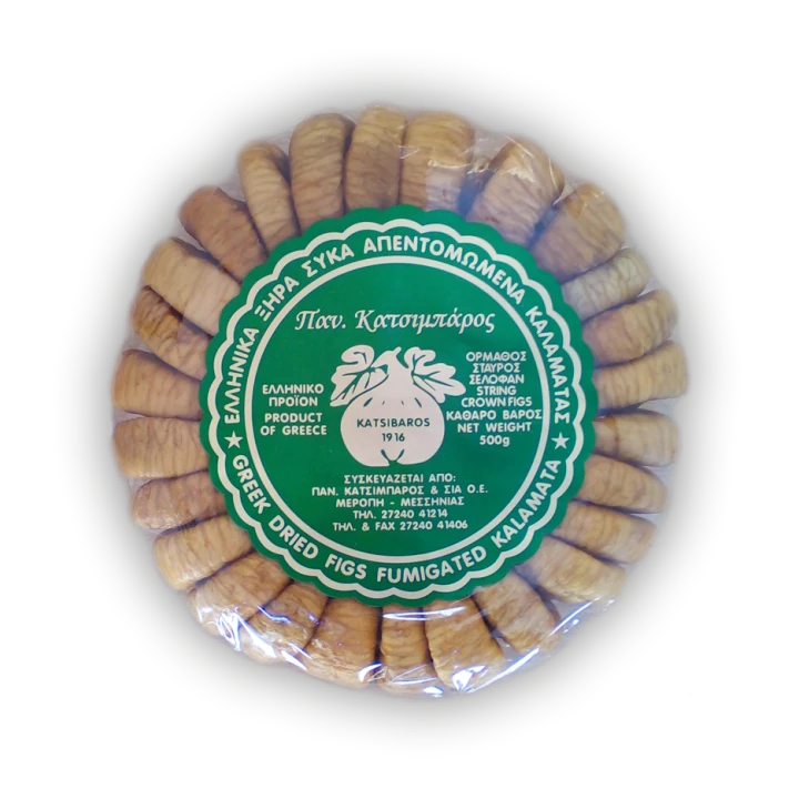 Kalamata Dried Figs String Crown, are run through natural strings with the traditional way, Net Weight 500 g